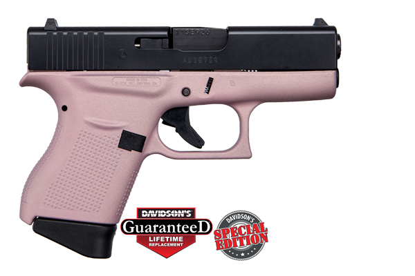 Handguns Apollo Custom|Glock 43 USA 9MMLUGER GLK 43 9MM 6RD PINK BLK